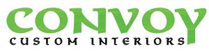 Convoy Custom Interiors logo, Convoy in large colored text at the top with Custom Interiors smaller below.