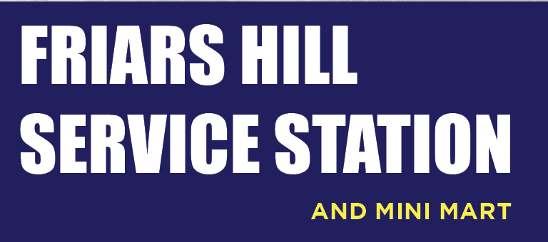 Friars Hill Service Station and Mini Mart logo.