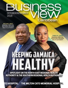 October 2018 issue cover of Business View Caribbean.