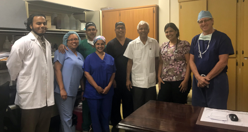 Caribbean Hear Care Medcorp open heart surgery team.