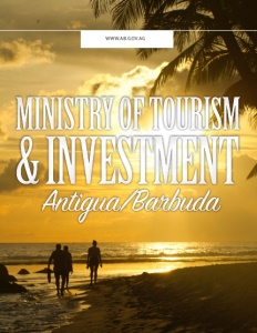 Ministry of Tourism & Investment Antigua/Barbuda brochure cover.