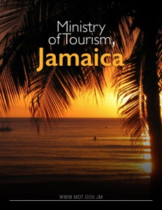 The Ministry of Tourism Jamaica brochure cover.