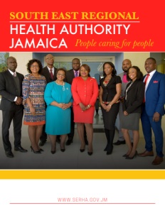 South East Regional Health Authority Jamaica brochure cover.