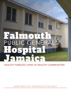 Falmouth Public General Hospital Jamaica brochure cover.