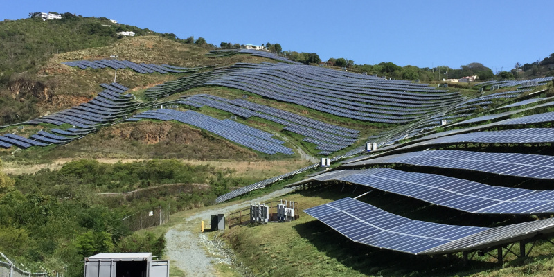 Virgin Islands Water and Power Authority STT Donoe Solar Farm in 2016.