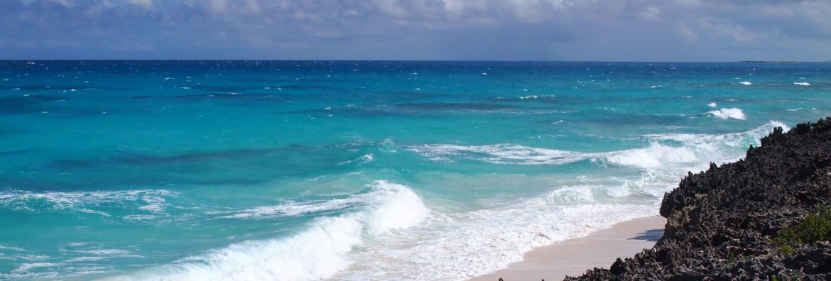 Caricom Responds to Dorian, stock photo of a beach in the Bahamas.