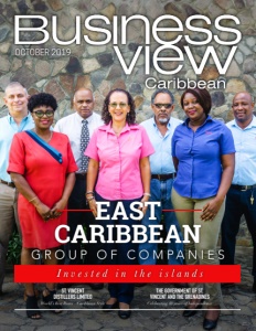 October 2019 issue cover of Business View Caribbean Magazine.