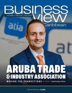 Latest cover of Business View Caribbean.