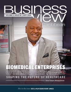 Latest cover of Business View Caribbean.